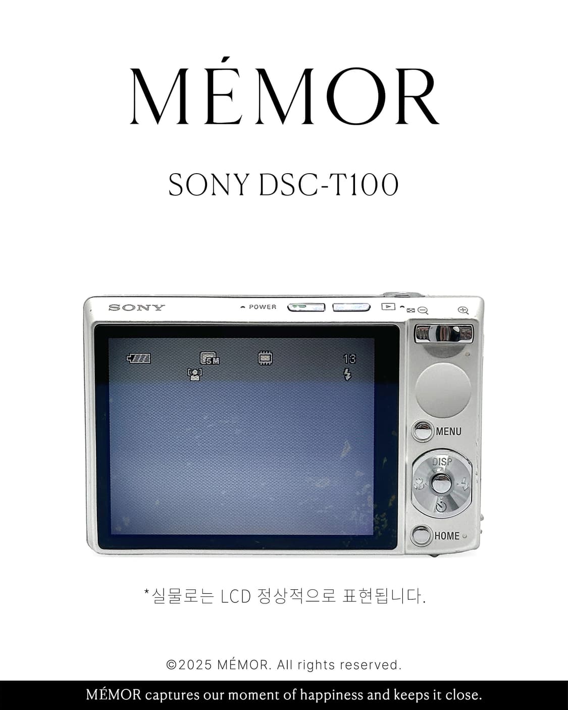 희귀/슬라이드형 렌즈 커버🌈SONY DSC-T100 소니 디카 카메라 상품이미지5