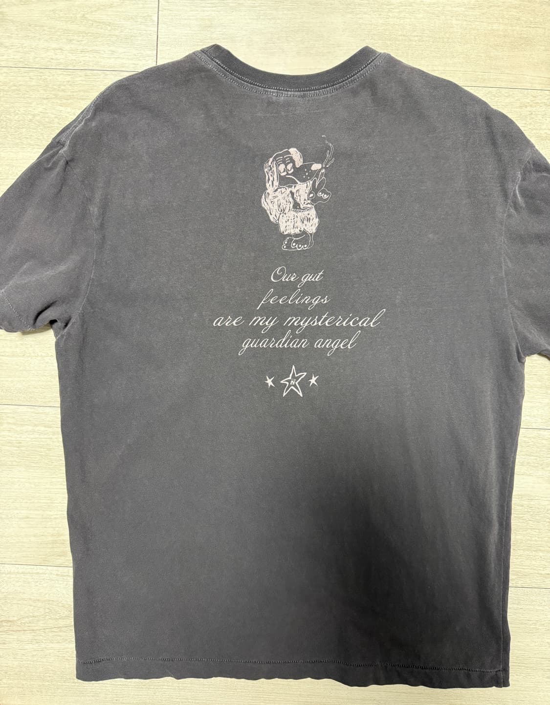 폴리테루 행크 1/2 블루독 티셔츠 퍼플 차콜 상품이미지3