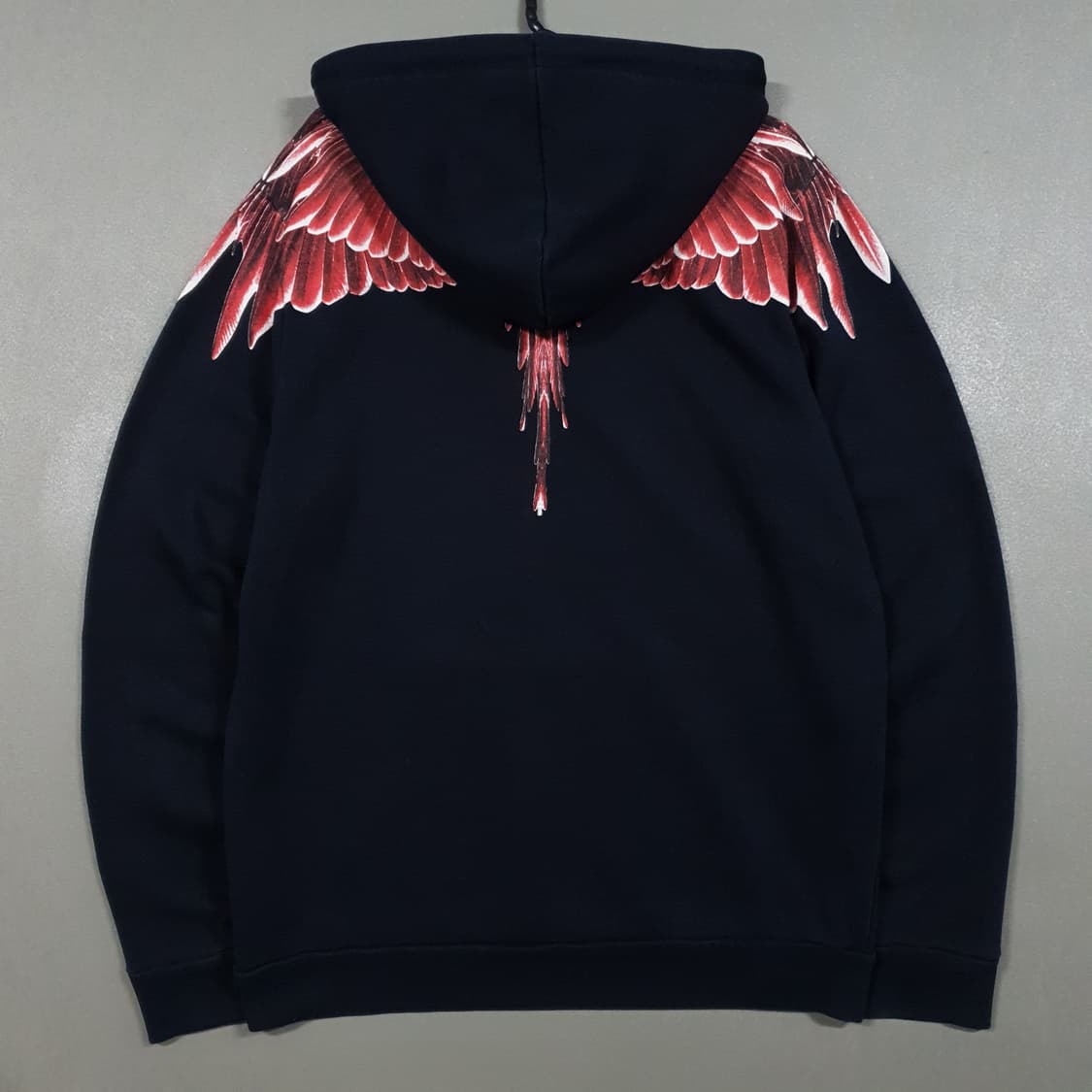 실측 L (100) 마르셀로불론 레드 고스트 윙 프린팅 코튼 후드티 스웻 상품이미지7