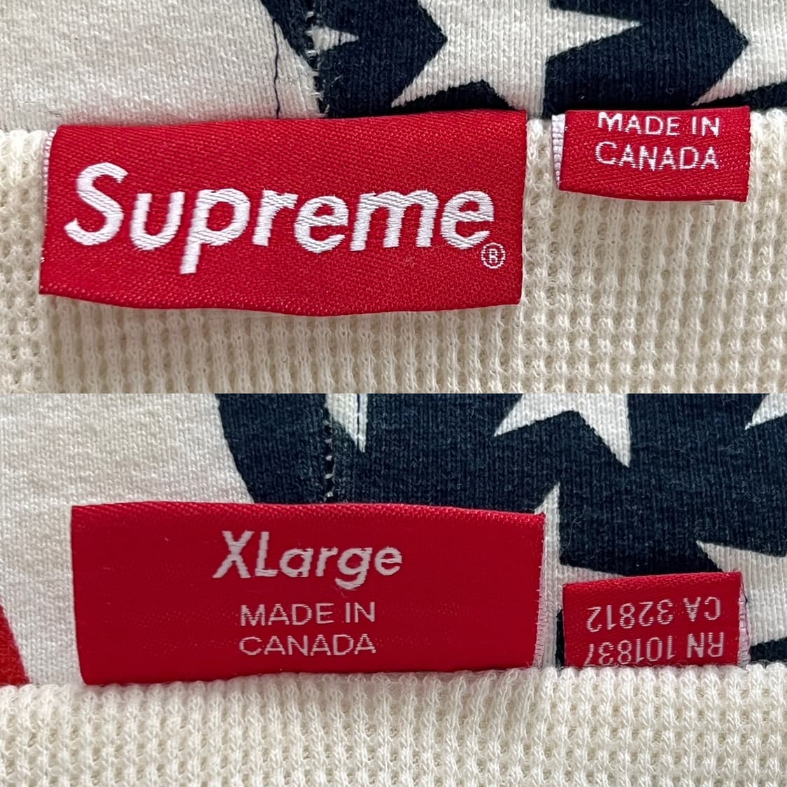 슈프림 14FW 3M 리플렉티브 성조기 써멀 후드집업 상품이미지7