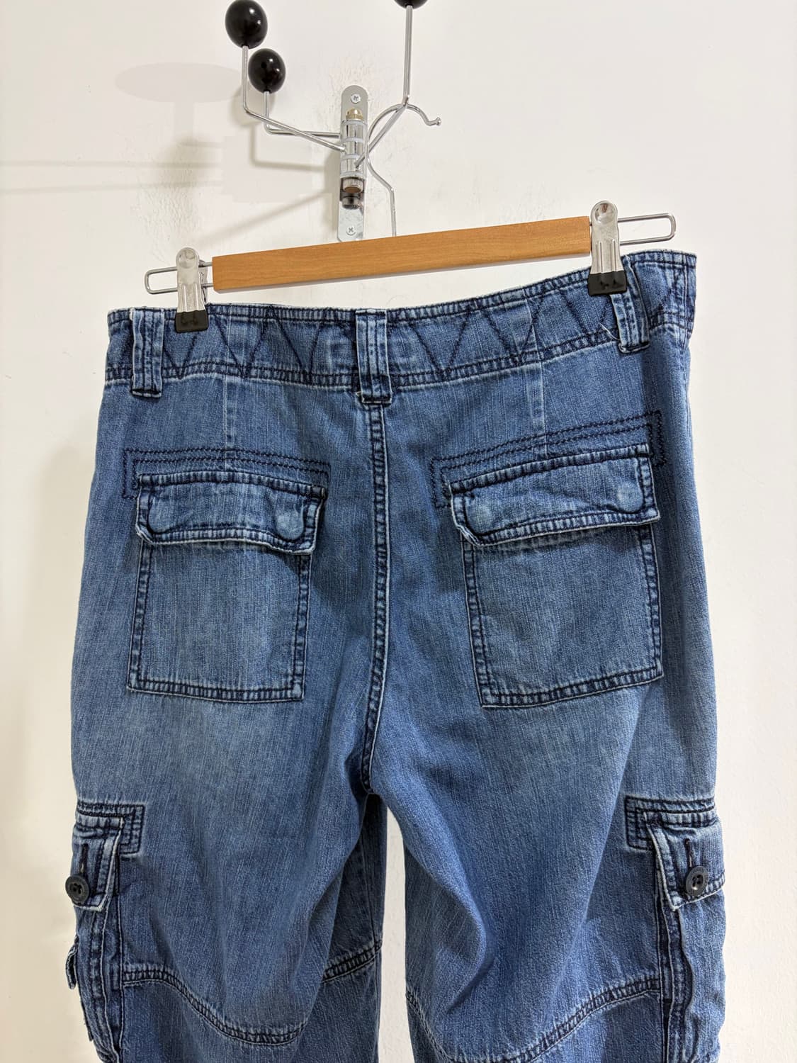90s 폴로 LAUREN JEANS COMPANY 데님 탄창 카고 팬츠 상품이미지8