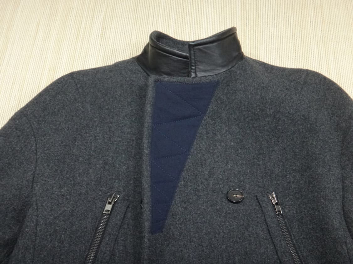 (100) 시스템 SYSTEM 울 캐시미어 혼방 더블 코트 상품이미지6