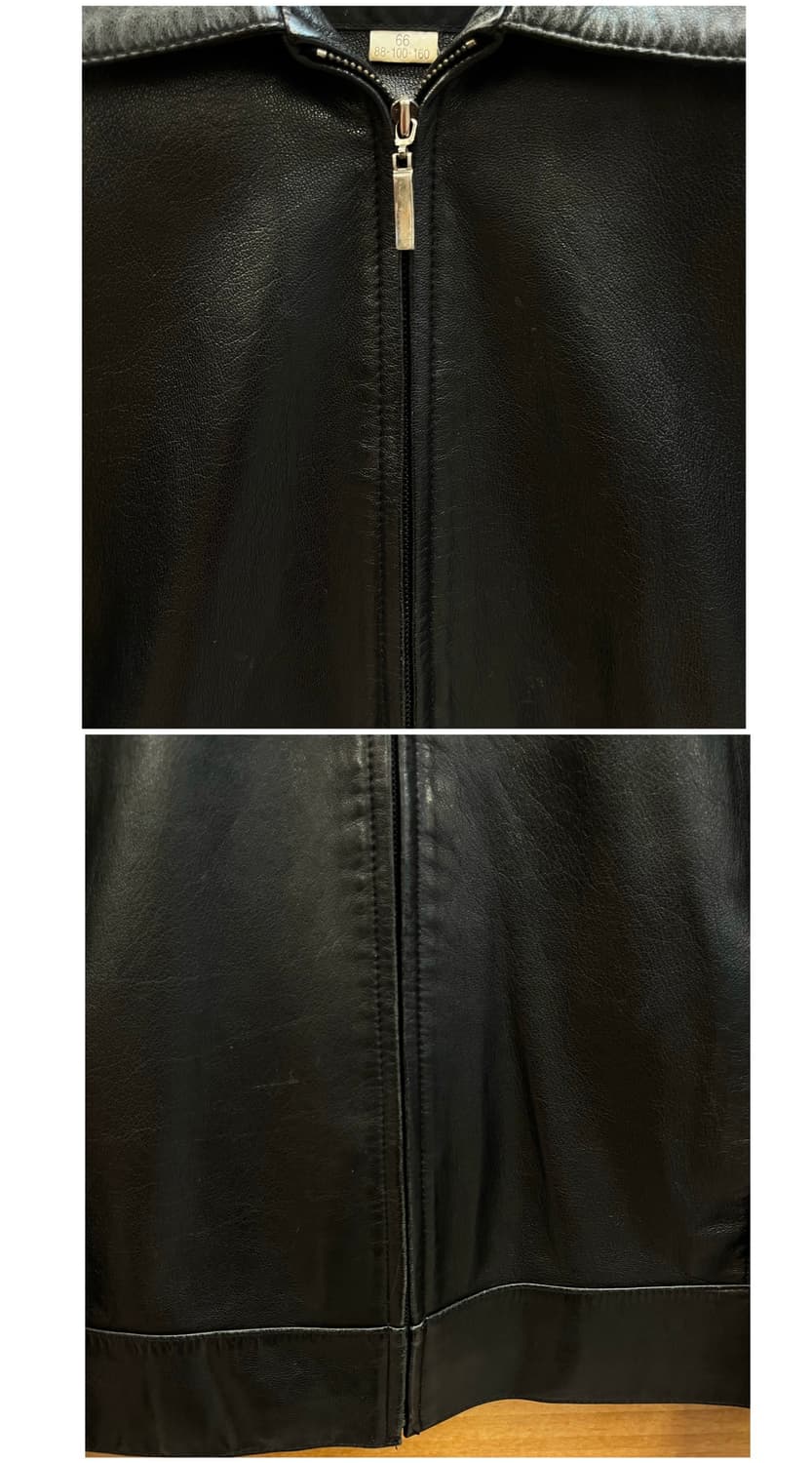 빈티지 양가죽 레더 자켓 블랙 66 #csz4001 상품이미지5