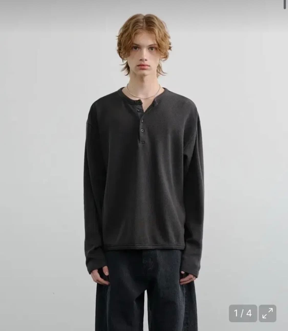 노운 피케 헨리넥 2사이즈  상품이미지1