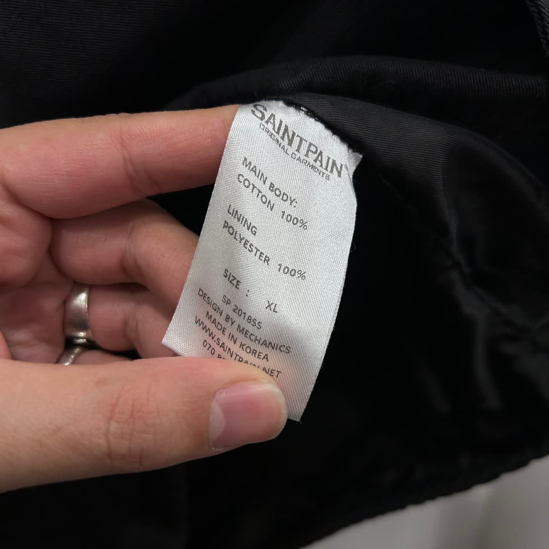 세인트페인 칼리프 자수 팁 래글런 코튼 자켓 상품이미지4