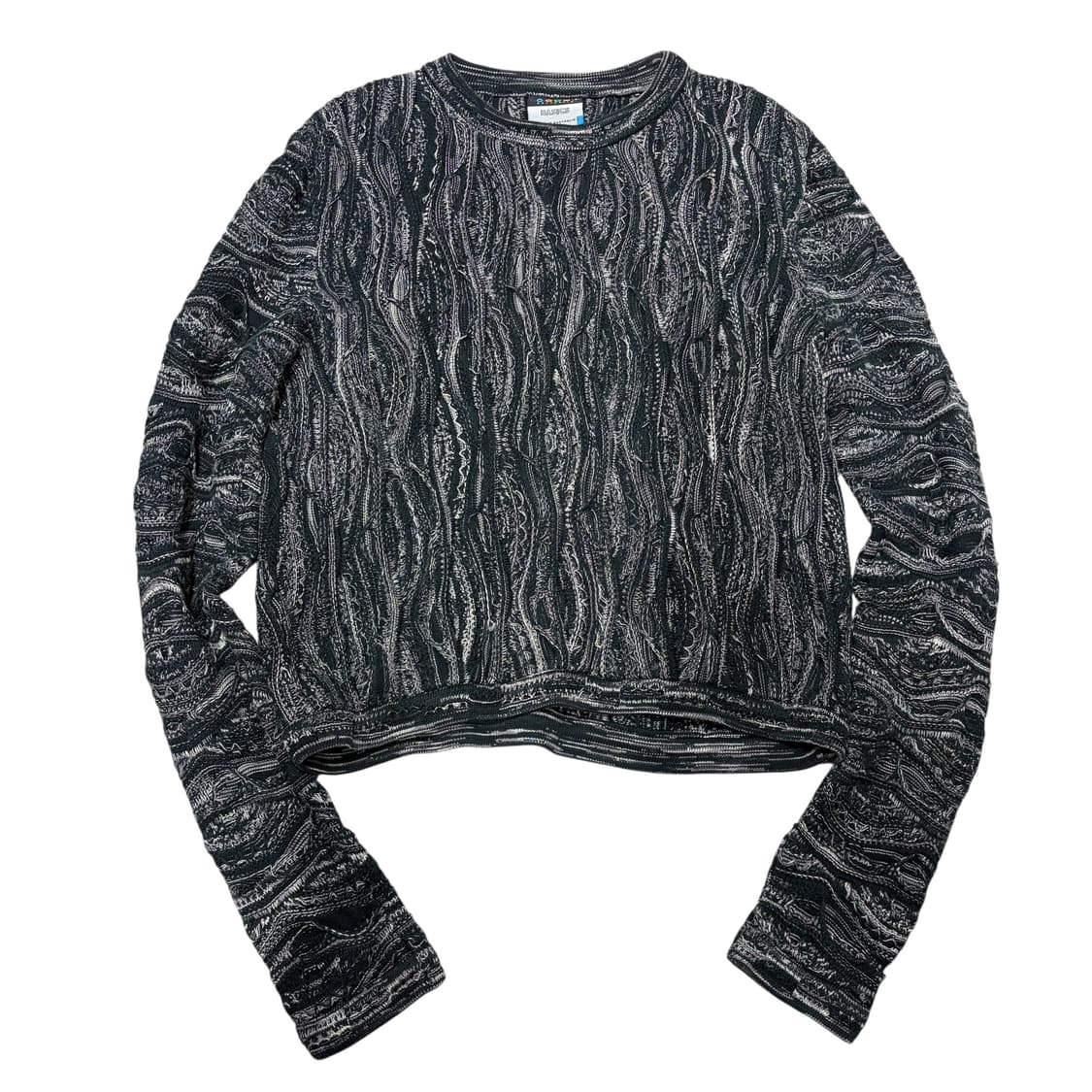 쿠지 쿠기 블랙 케이블 니트 상품이미지1