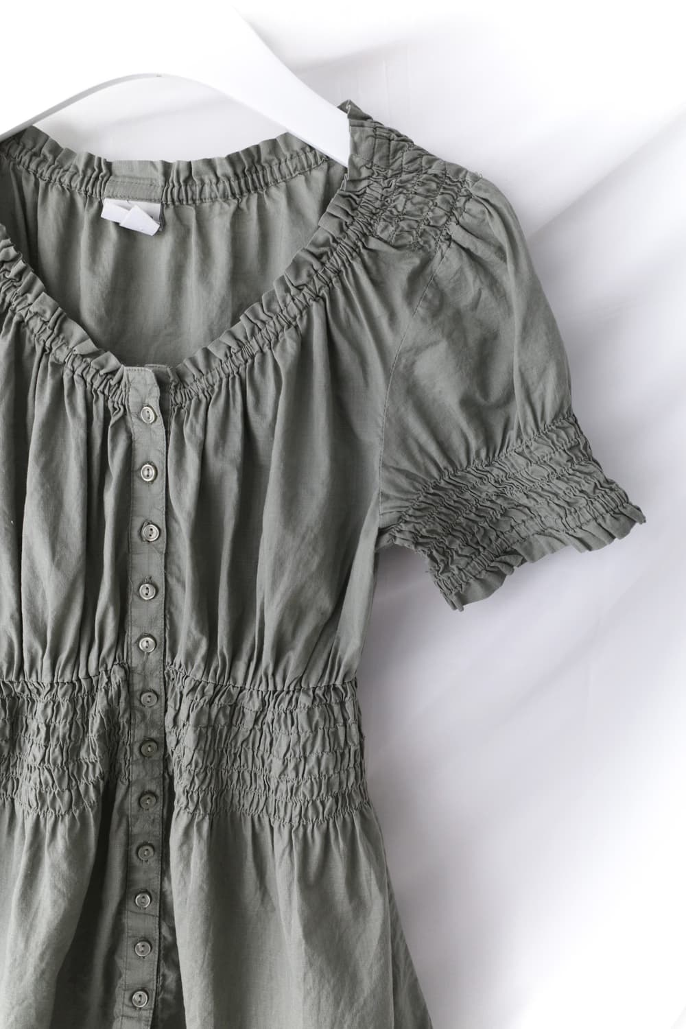 button shirring half blouse  상품이미지3