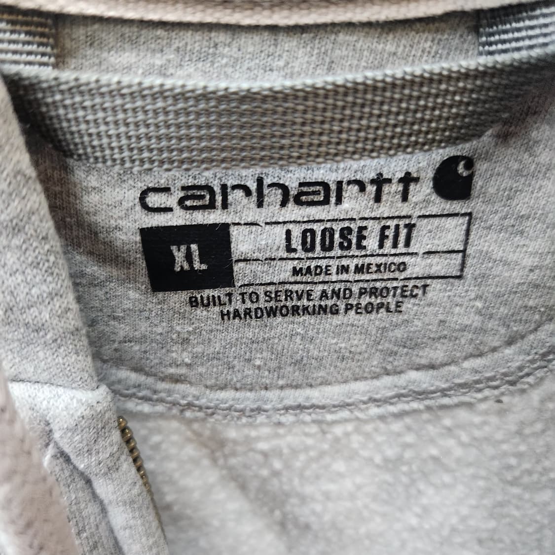 칼하트 로고 루즈핏 후드집업 XL(3XL) 상품이미지5