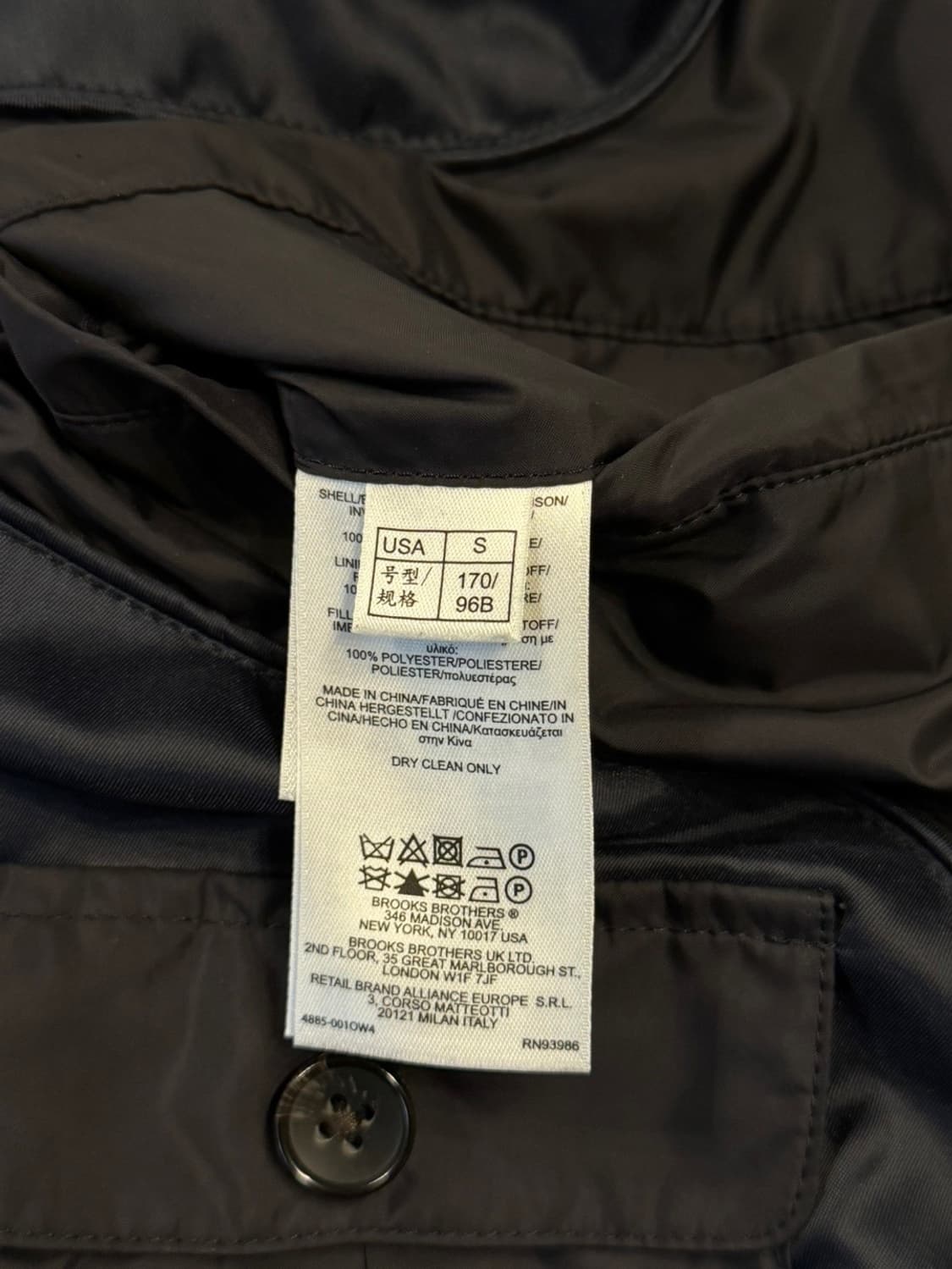 브룩스 브라더스 구스다운 패딩 코트 슬림100 상품이미지8