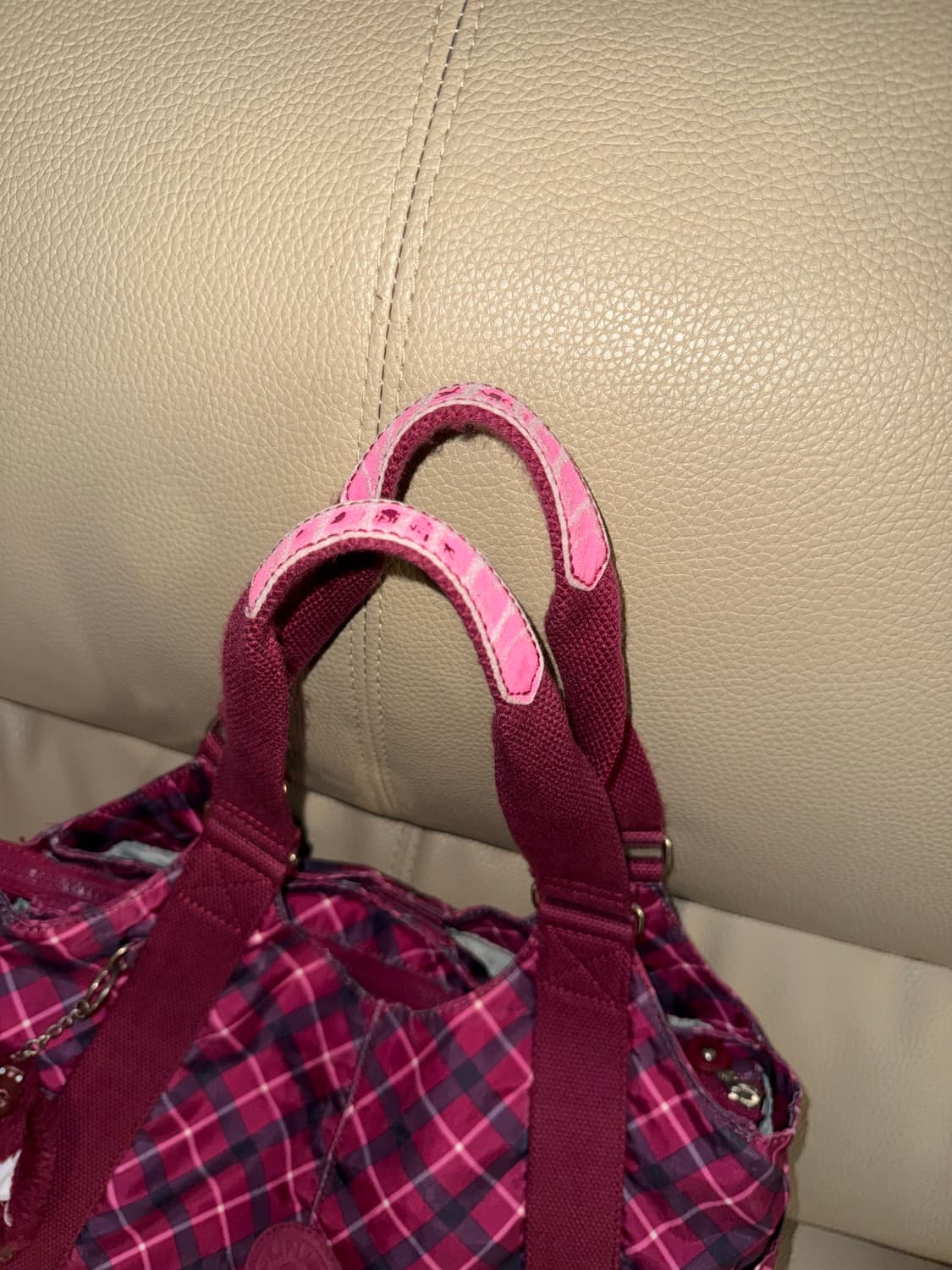 Kipling check pattern shoulder bag 상품이미지3