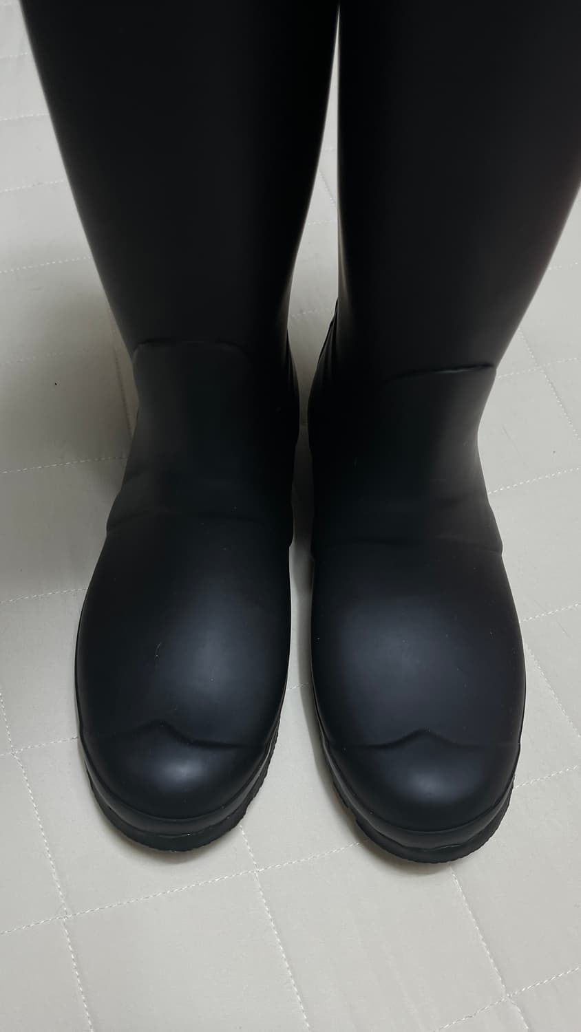 헌터 오리지널 톨 레인 부츠 블랙 uk4 상품이미지4