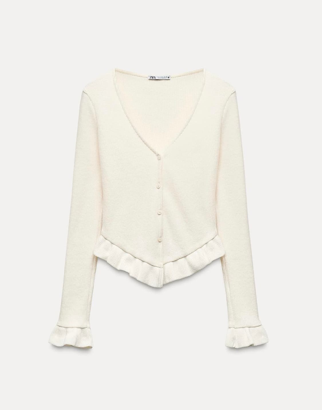 ZARA 자라 프릴 니트 가디건, 자라 가디건 상품이미지4