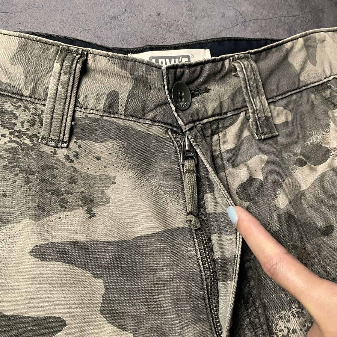 LEVI'S 00s 리바이스 카모 카고 하프팬츠 A01174 상품이미지3