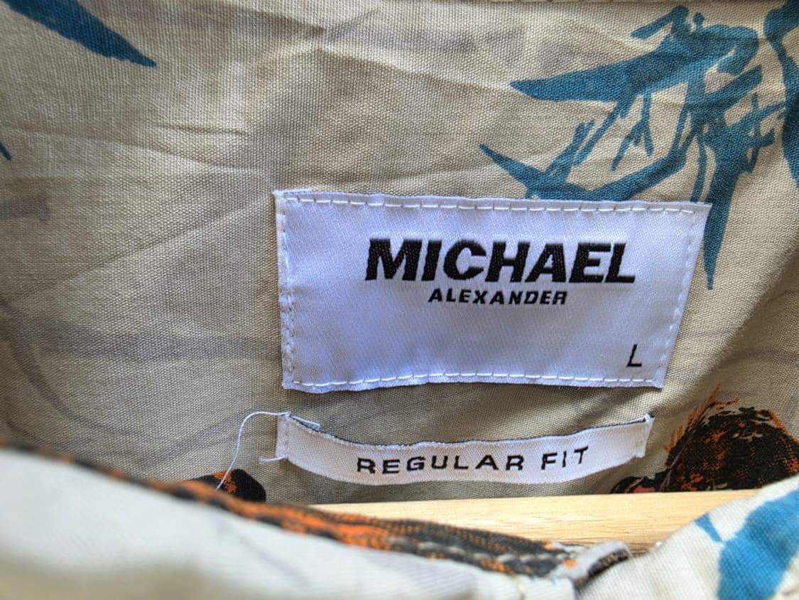 마이클 알렉산더 타이거 프린트 셔츠 상품이미지5