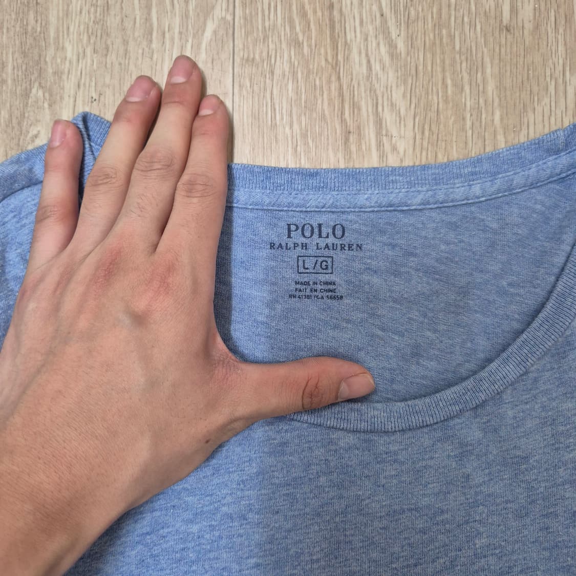폴로 랄프로렌 스몰포니 라이트 블루 라운드 반팔티셔츠 상품이미지5
