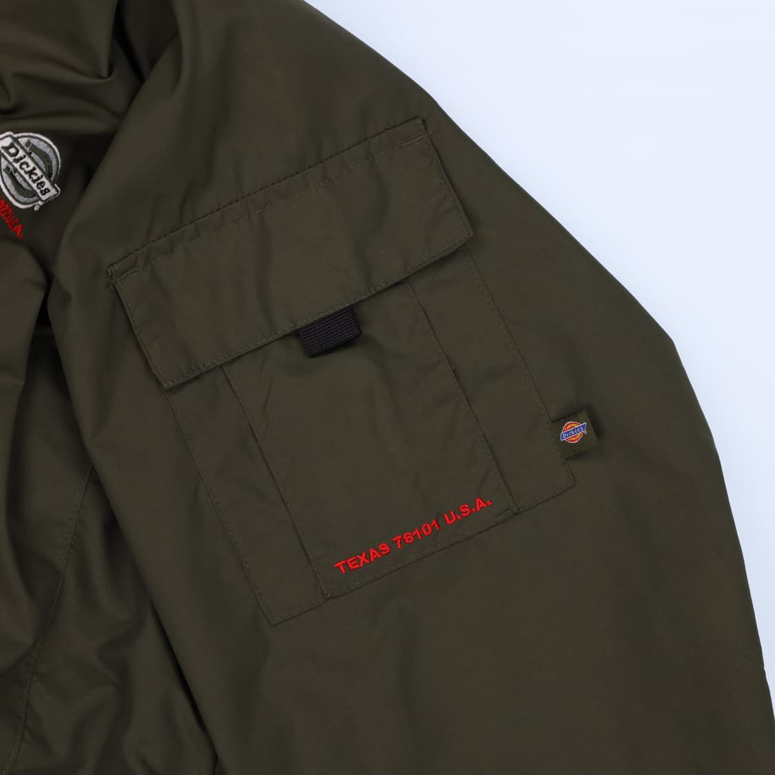 [L] 디키즈 올드스쿨 포켓 윈드 바람막이 점퍼 카키 3844 상품이미지4