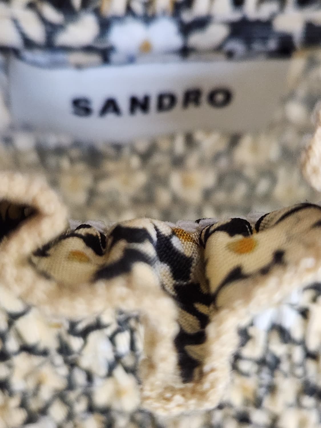 산드로 스모크밴드 블라우스 3사이즈 상품이미지9