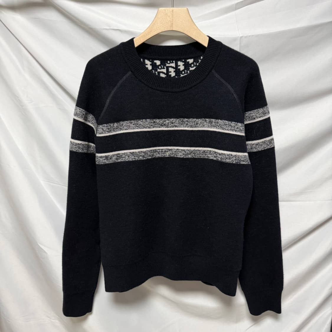 [S+급/34] 디올 리버서블 오블리크 크루넥 캐시미어 니트 상품이미지3