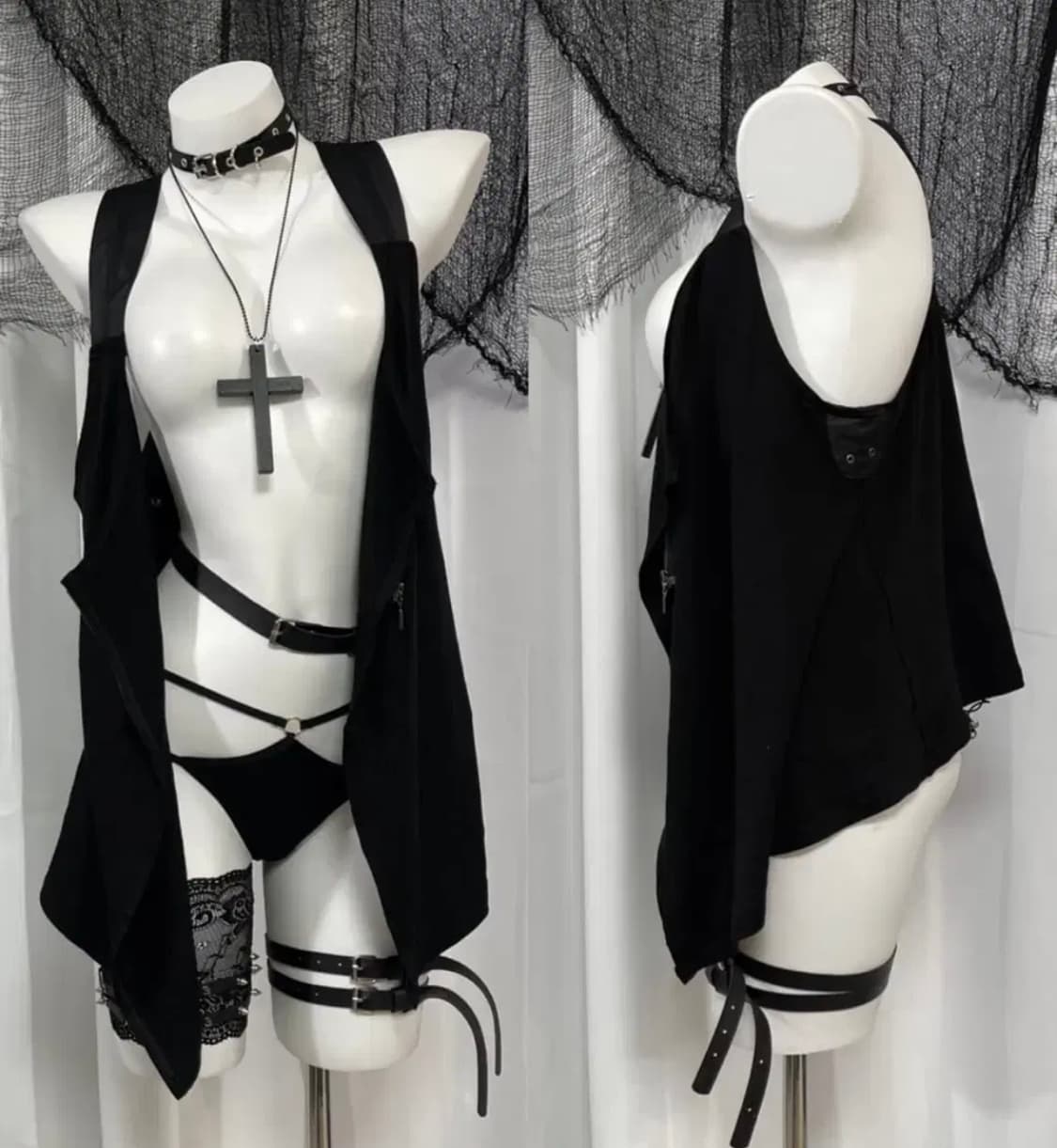 일본 펑크 베스트 조끼자켓 detail sleevless vest 상품이미지1