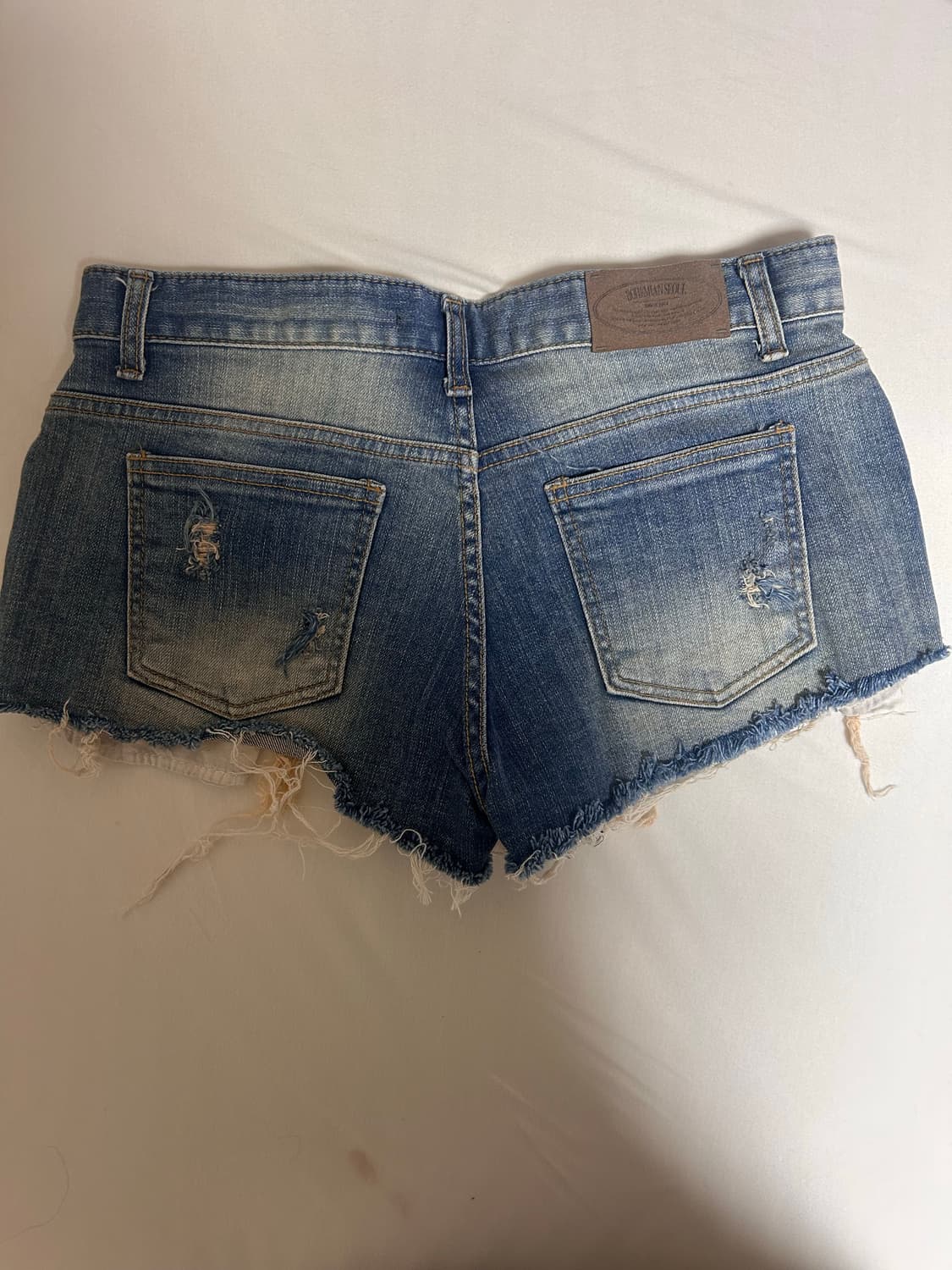 보헤미안서울 데님 반바지 상품이미지2