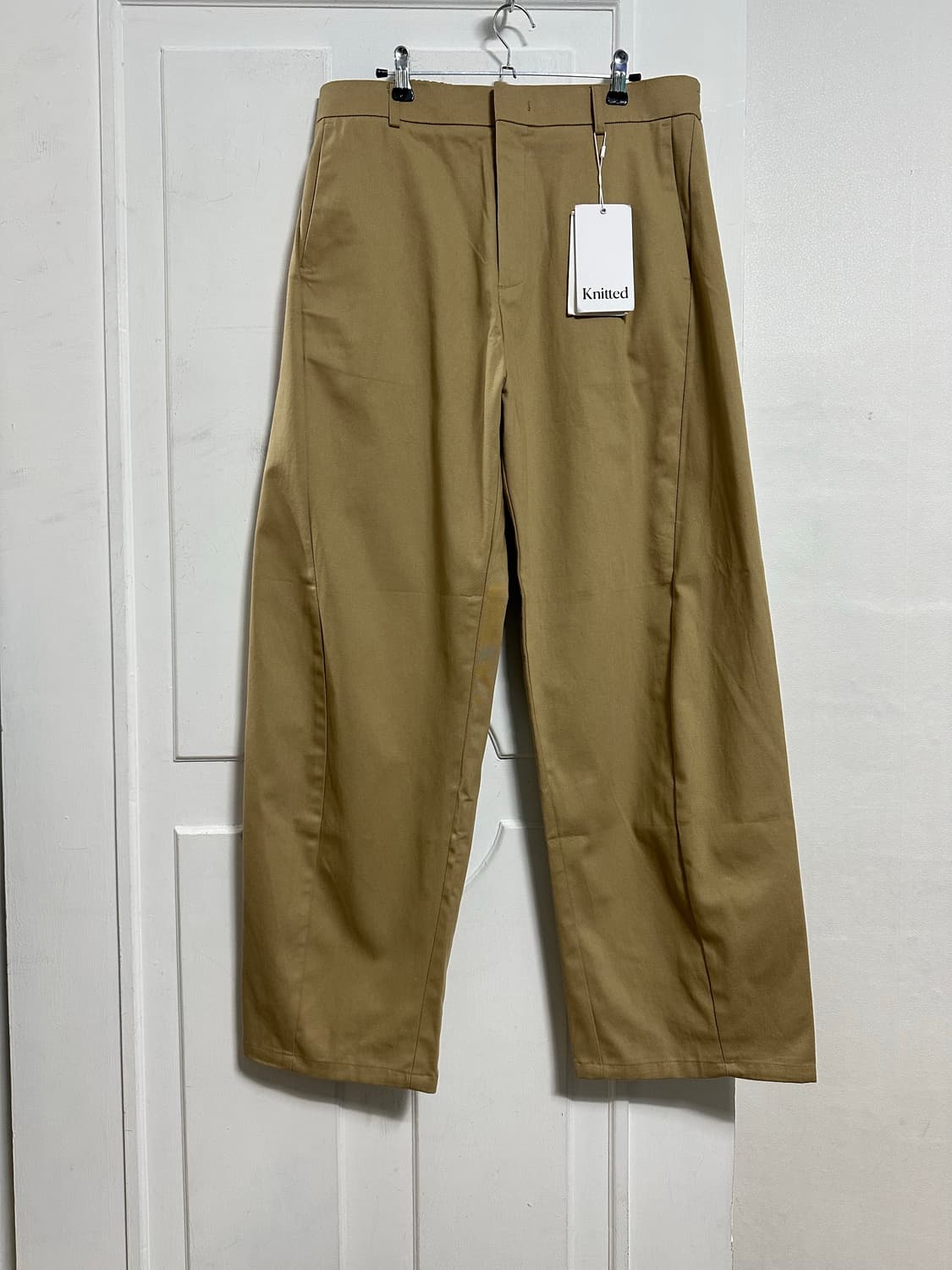 니티드 비얼디드키드 커브드 와이드 치노 팬츠 상품이미지1