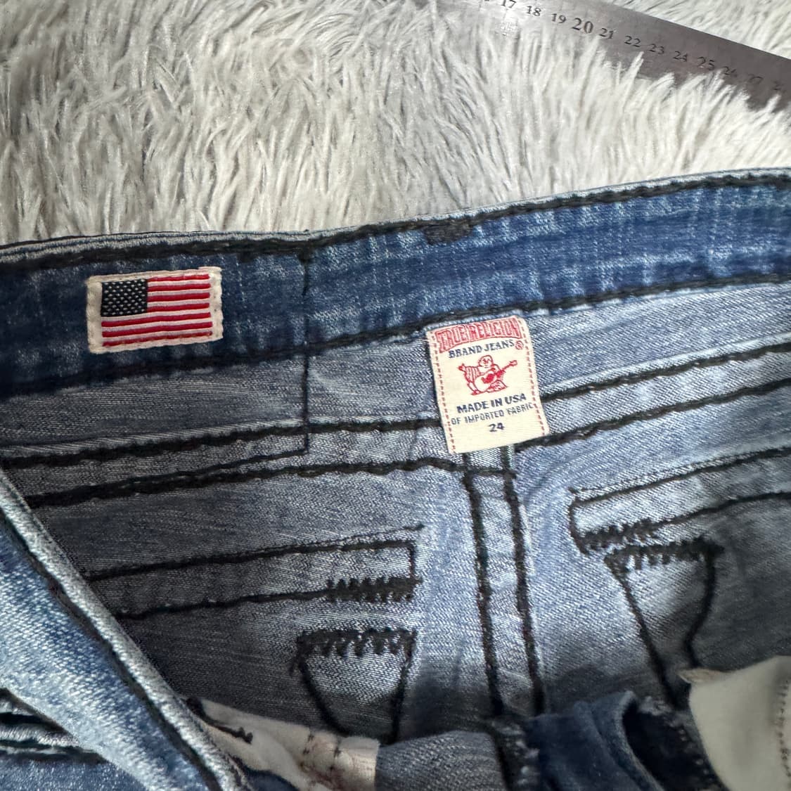 트루릴리전 트루진 usa 블랙스티치 여성 24사이즈 상품이미지3