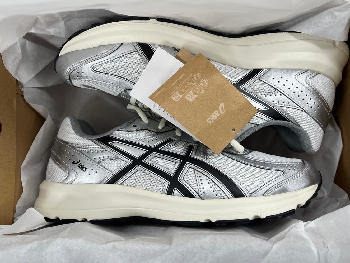 아식스 조그 100s 화이트 블랙 - 2E 와이드 280mm 상품이미지2