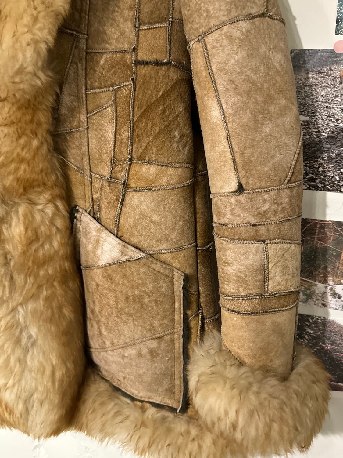 스웨이드 패치 퍼 자켓 상품이미지6