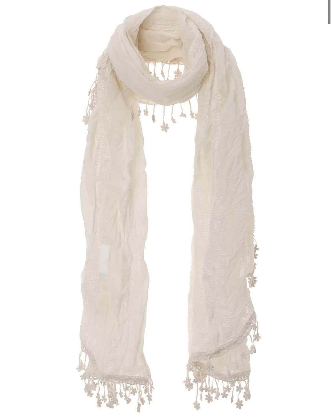 쓰리타임즈 델링 스카프 아이보리 deling scarf 상품이미지1