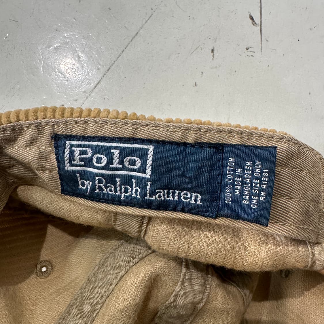 폴로랄프로렌 코듀로이 볼캡 모자 상품이미지4