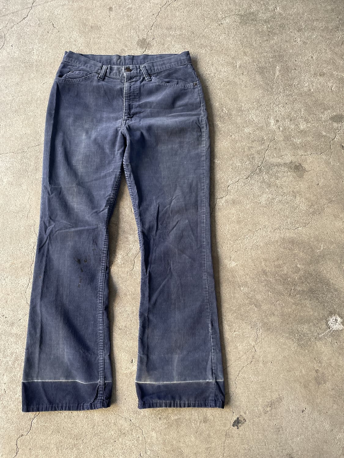 80s Levis 517 Corduroy Distressed Navy 상품이미지2