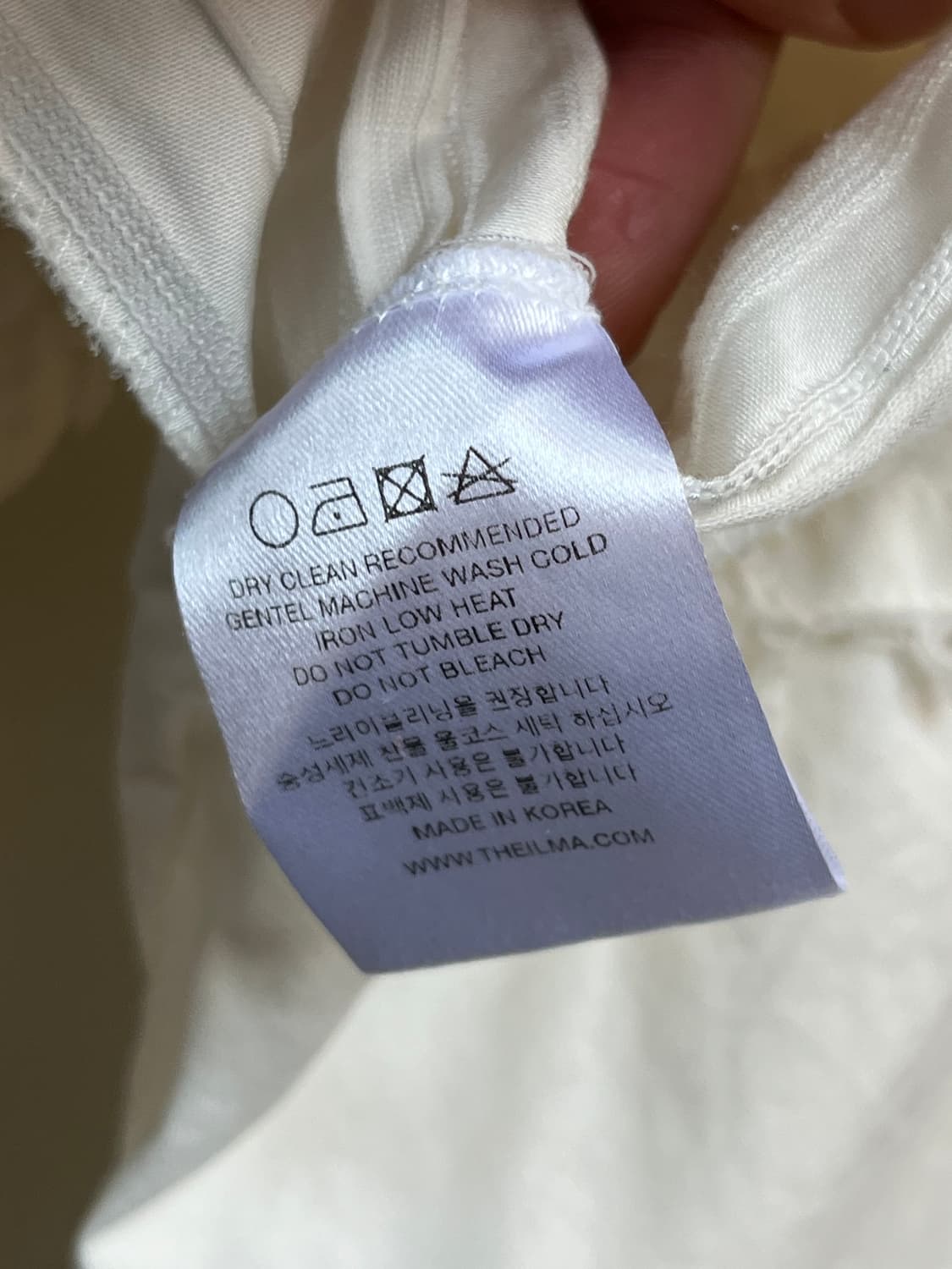 Theilma 더일마 화이트 크롭셔츠 F 상품이미지9