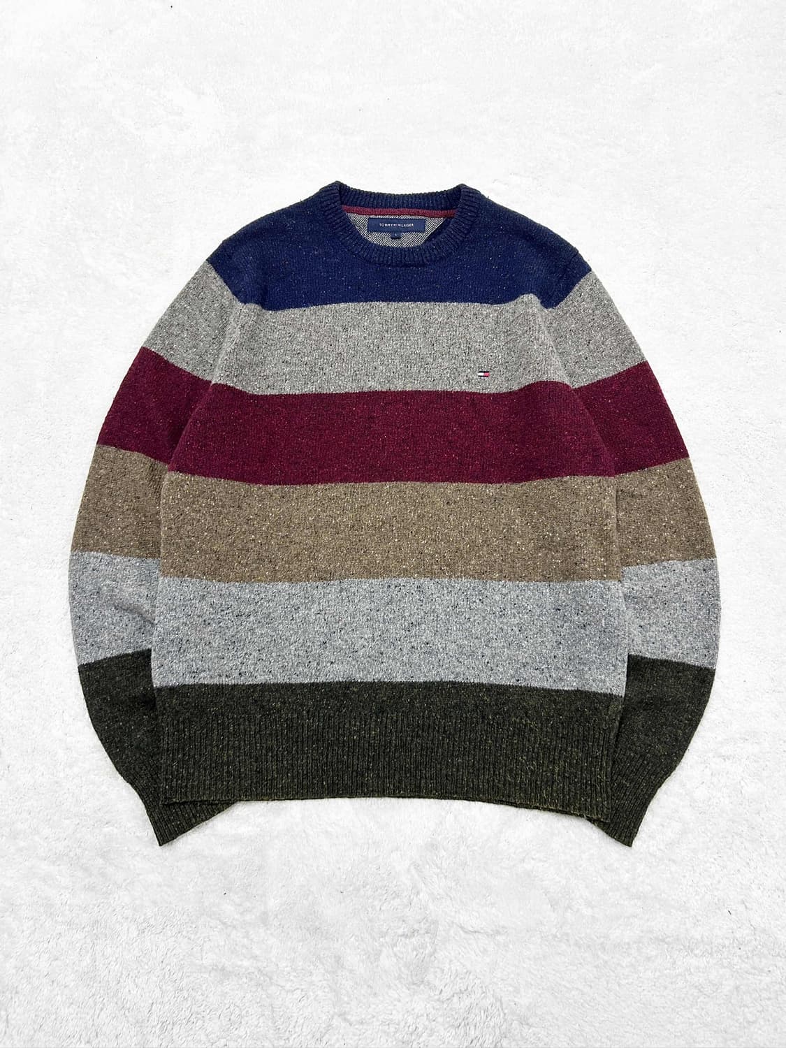 타미힐피거 미니로고 단가라 울 니트 상품이미지6