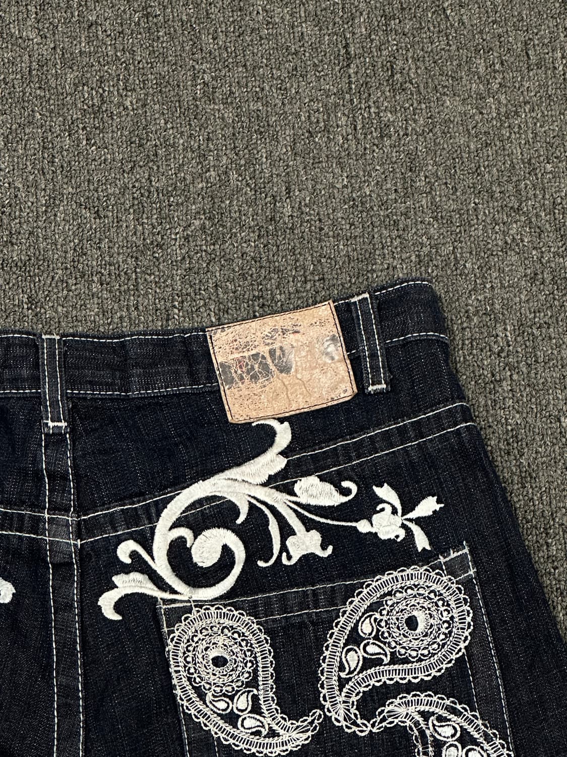 34)RED APE 빈티지 Y2K 포켓 페이즐리 자수 힙합팬츠 상품이미지5