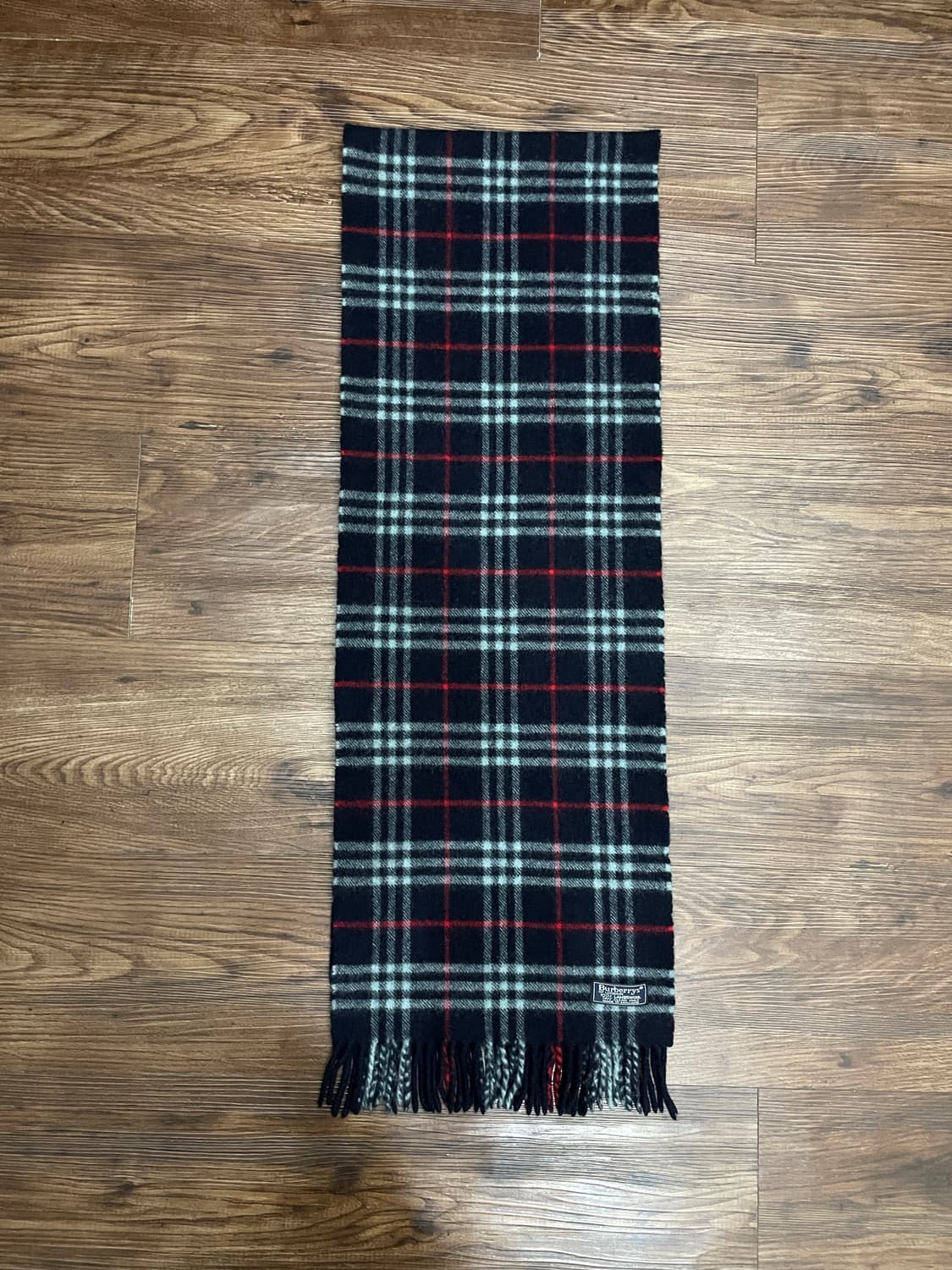 버버리 램스울 노바체크 머플러 목도리 네이비 상품이미지4