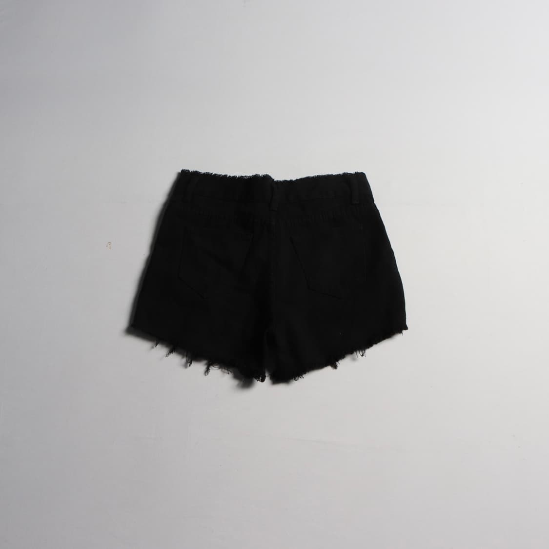 하이웨이스트 클래식 블랙 데님 숏 팬츠 상품이미지4
