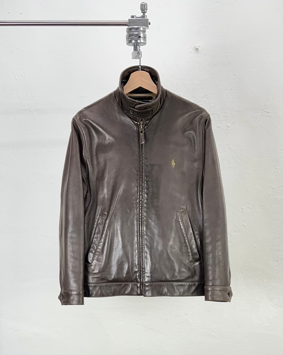 폴로 랄프로렌 브라운 맥스 웰 쉽 레더 블루종 자켓 상품이미지2