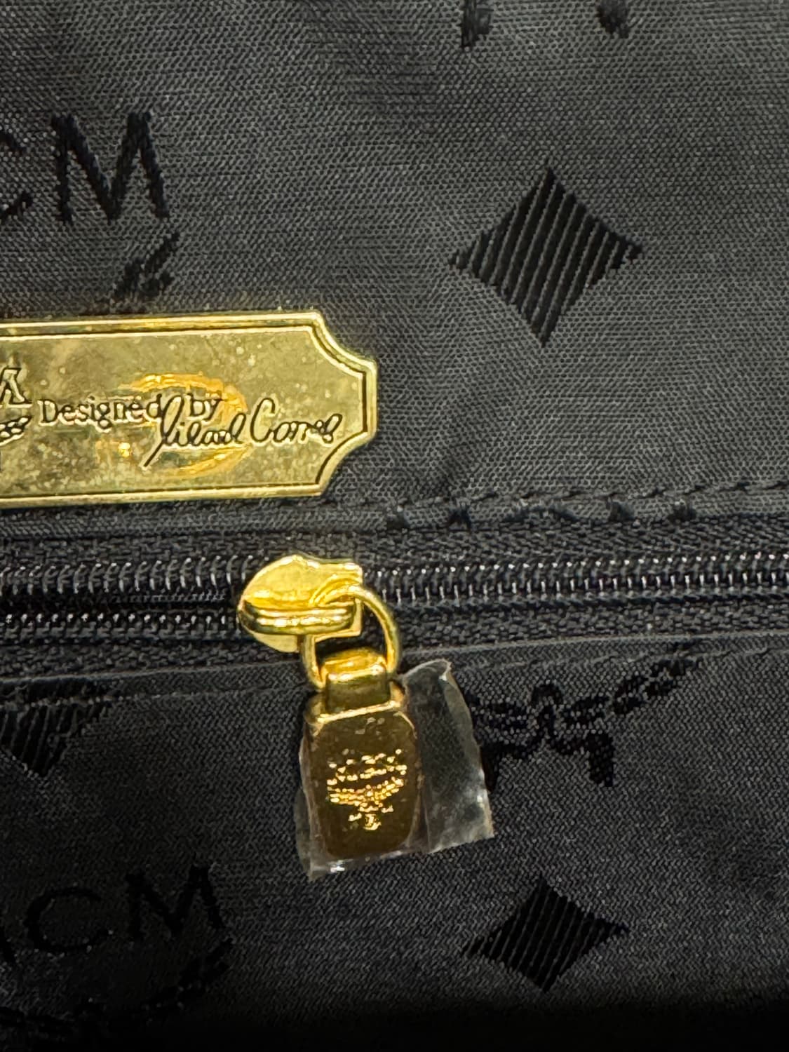 MCM 블랙 로고 백팩 상품이미지4