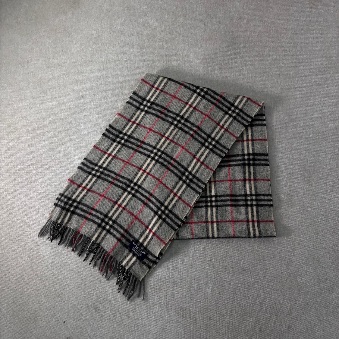 버버리 노바체크 램스울 그레이 머플러  상품이미지1