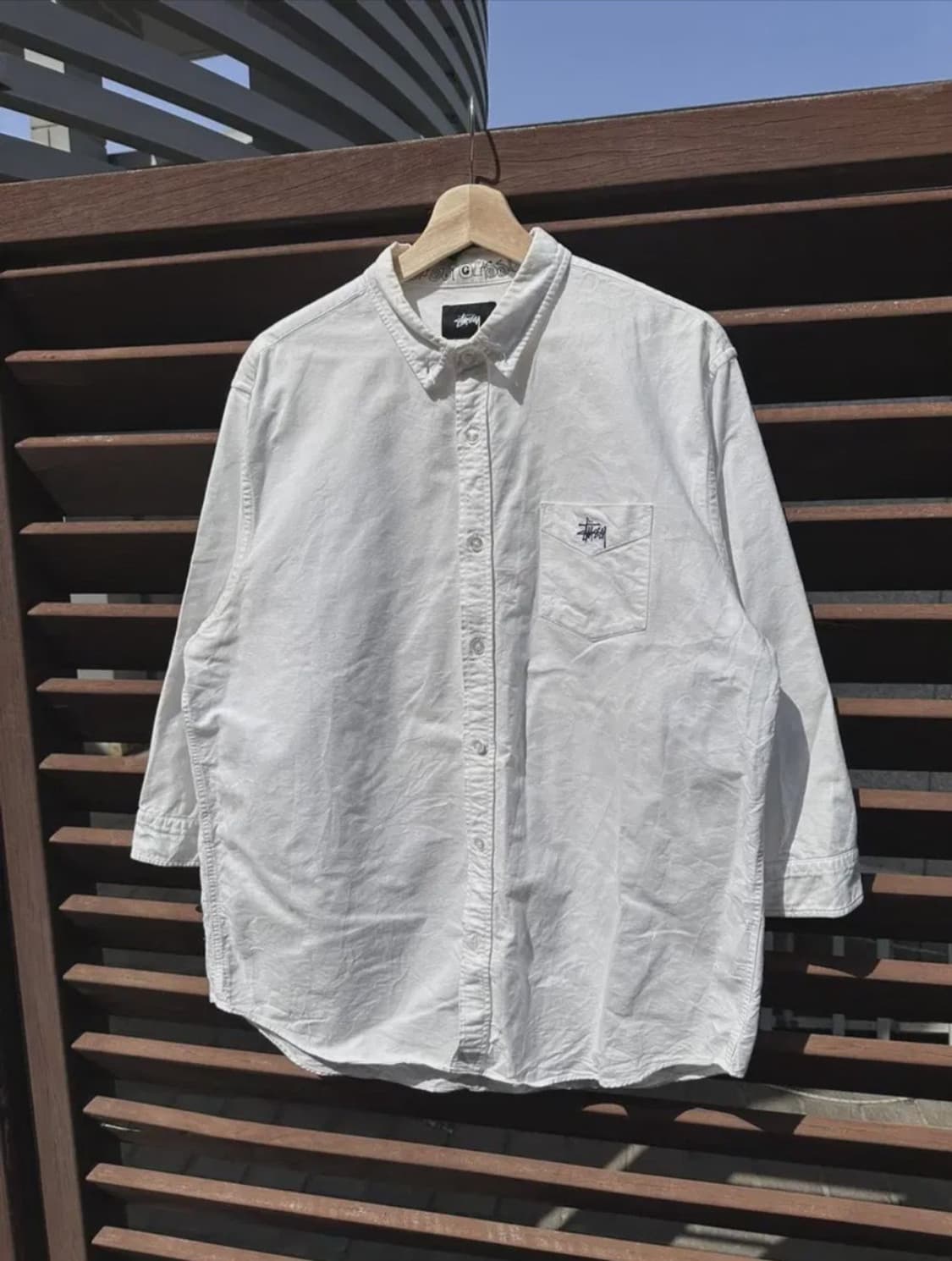 스투시 화이트 셔츠 상품이미지1