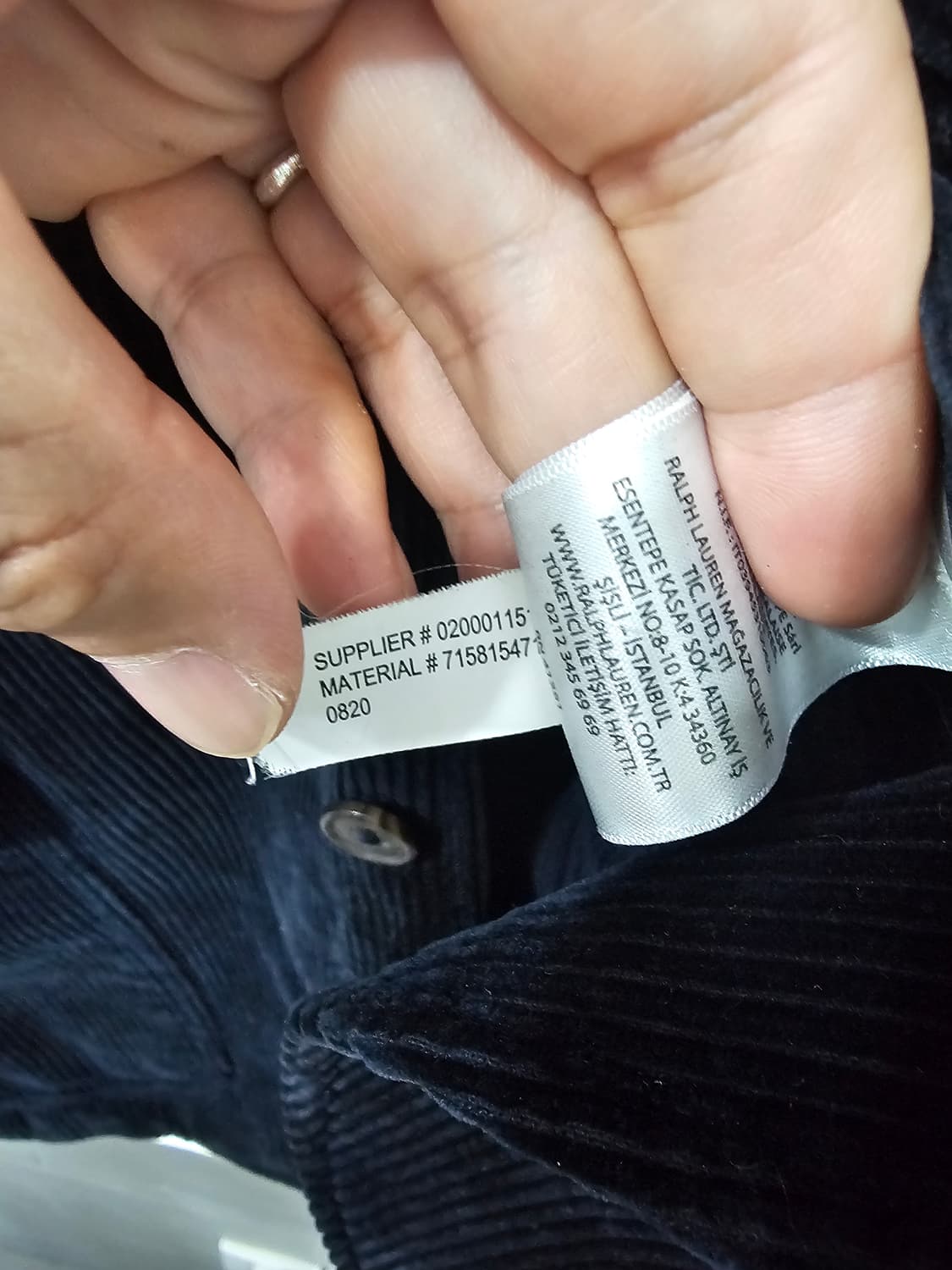 폴로 코듀로이 자켓 상품이미지3