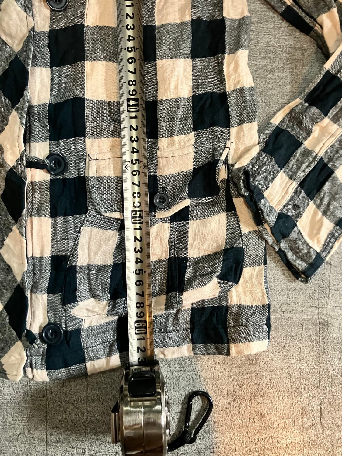 일본빈티지 Offer 올드스쿨아메카지 혁오풍 체크블루종자켓 상품이미지3