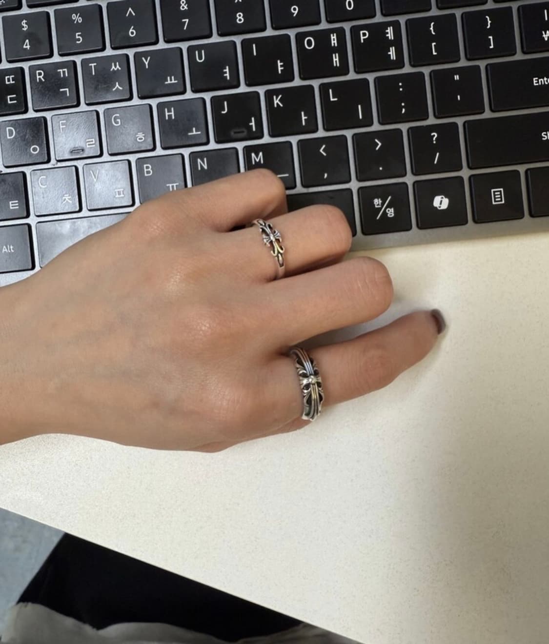 <남녀공용>실버925 오픈링 실버링 은반지 빈티지링 상품이미지4