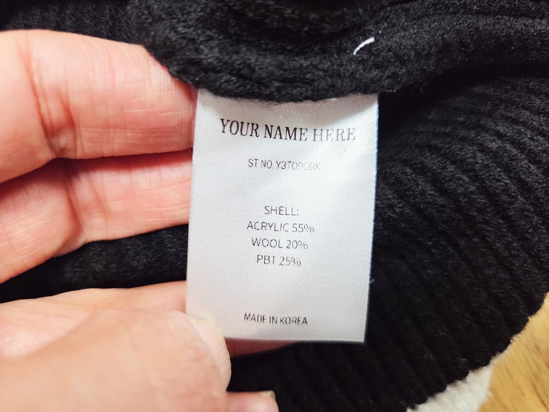 유어네임히얼(Your name here) 배색 리본이 가디건 새상품  상품이미지9