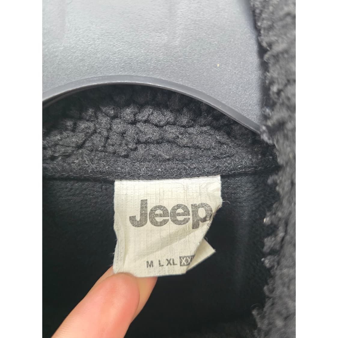 택포_ 20s Jeep 지프 블랙 플리스 집업 XXL 상품이미지2