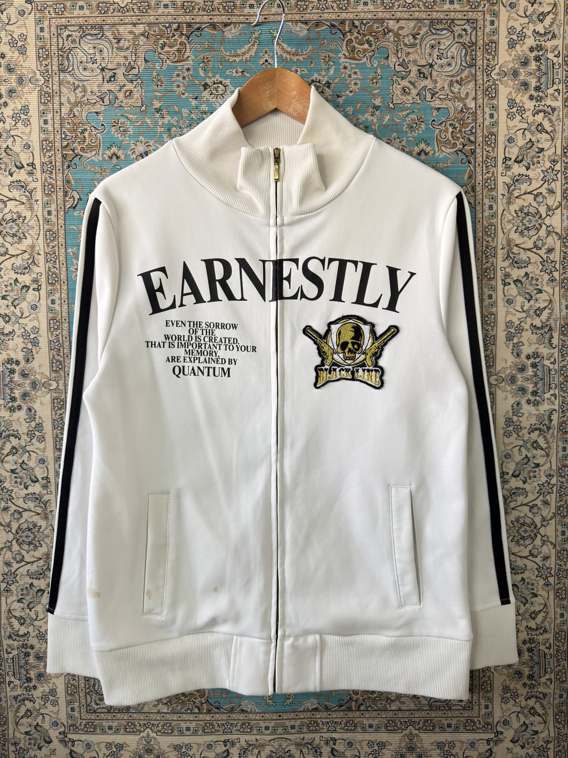 JPN 스컬 패치 펑크 트랙탑1622 상품이미지1