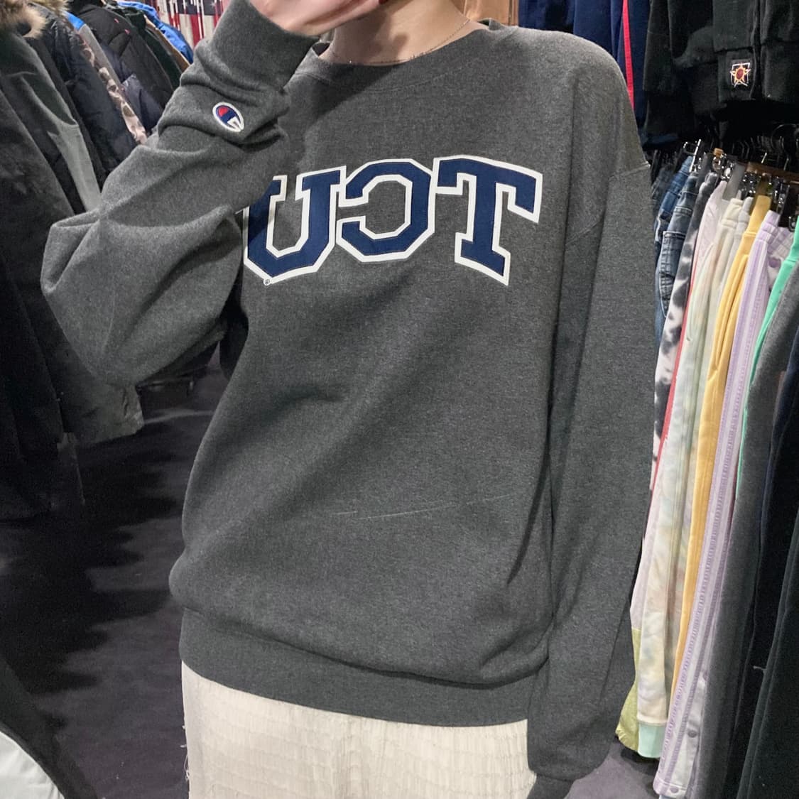 [IM] 챔피온 컬리지 스웻셔츠 그레이 상품이미지4