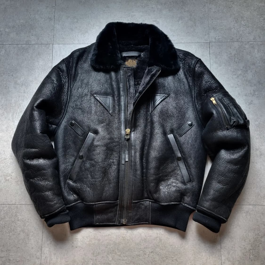 jpn Morgan B-15A 쉐어링 자켓 블랙 105sz 상품이미지2