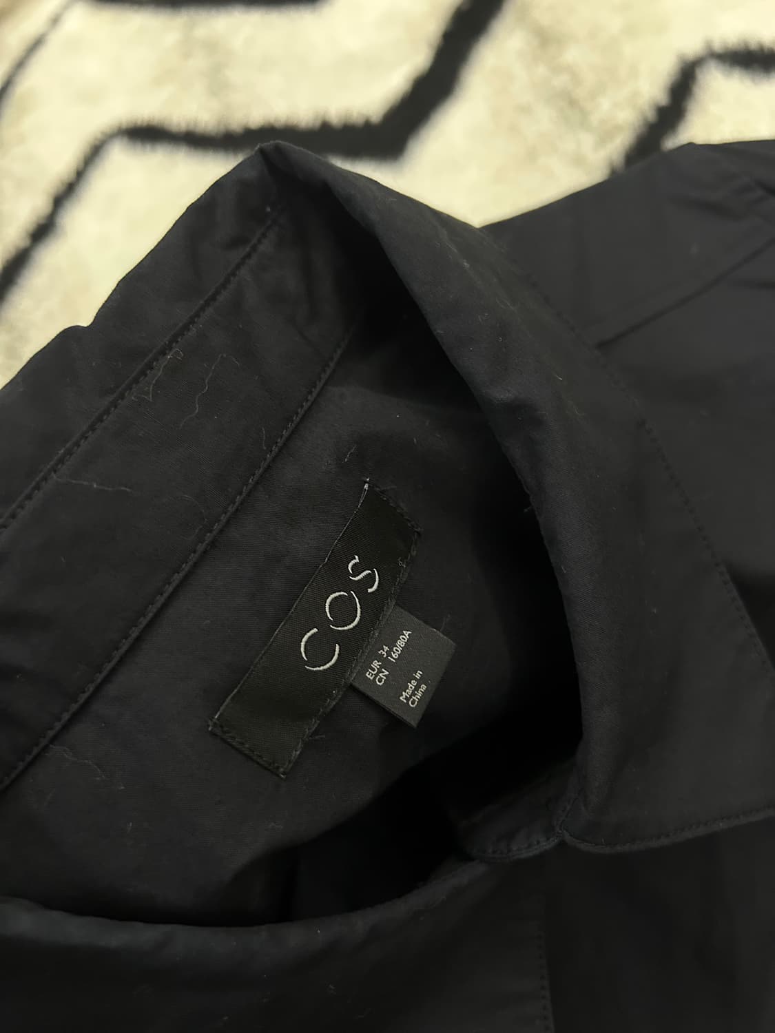 [34]COS 셔츠 플리티드 미디 원피스 /블랙 상품이미지5