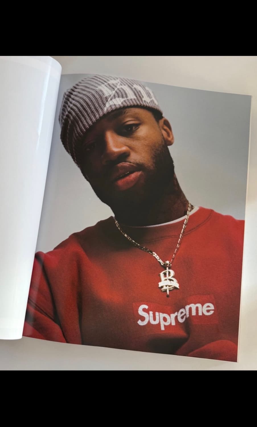 M 슈프림 워시드 박스로고 크루넥 맨투맨 - 25SS 상품이미지1